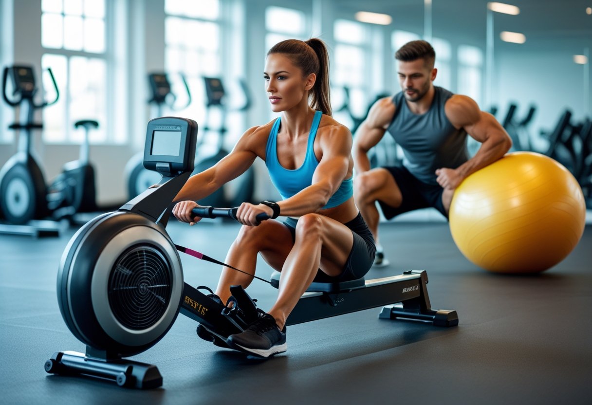 Effektive træningsrutiner med romaskine og træningsbold